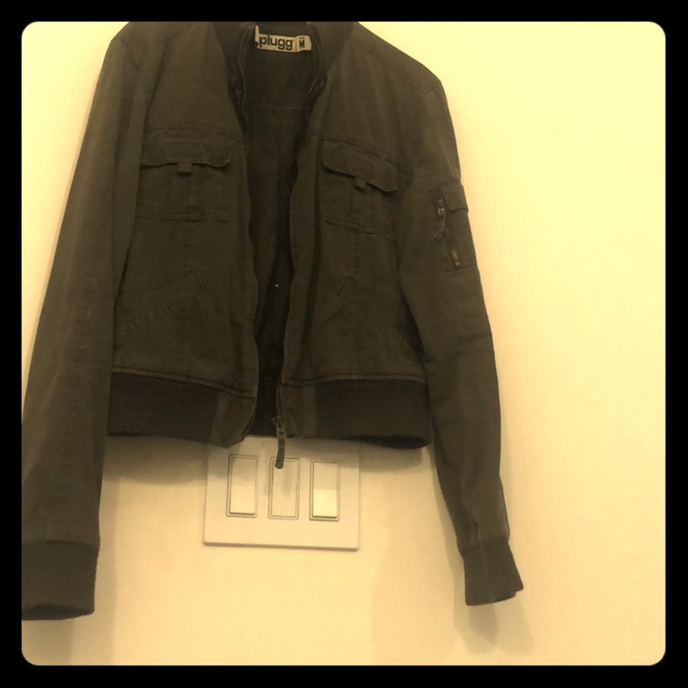 Green bomber jacket